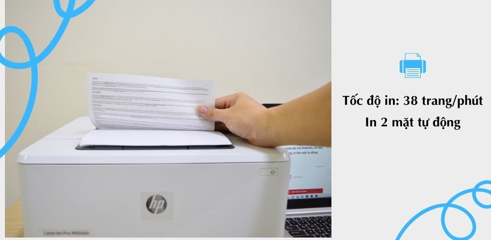 Tốc độ máy in laser HP M404dn Tốc độ máy in laser HP M404dn