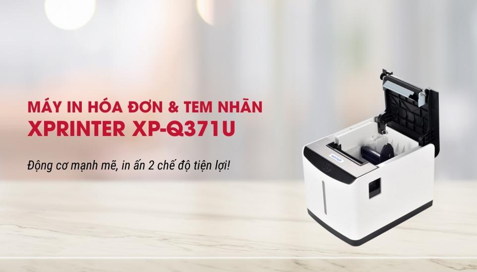 máy in hóa đơn tem nhãn Xprinter XP-Q371U máy in hóa đơn tem nhãn Xprinter XP-Q371U