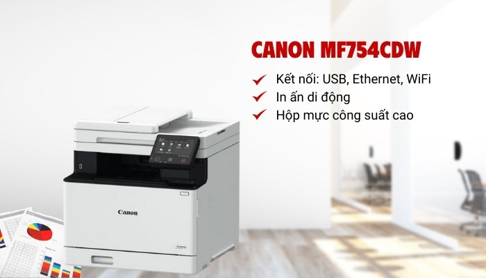 kết nối máy in đa năng Canon MF754Cdw kết nối máy in đa năng Canon MF754Cdw