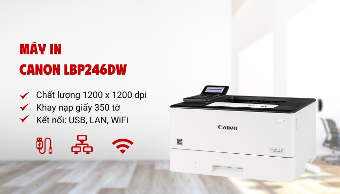 kết nối máy in laser Canon LBP246Dw kết nối máy in laser Canon LBP246Dw