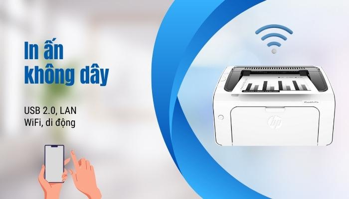 in ấn không dây với máy in HP 12W