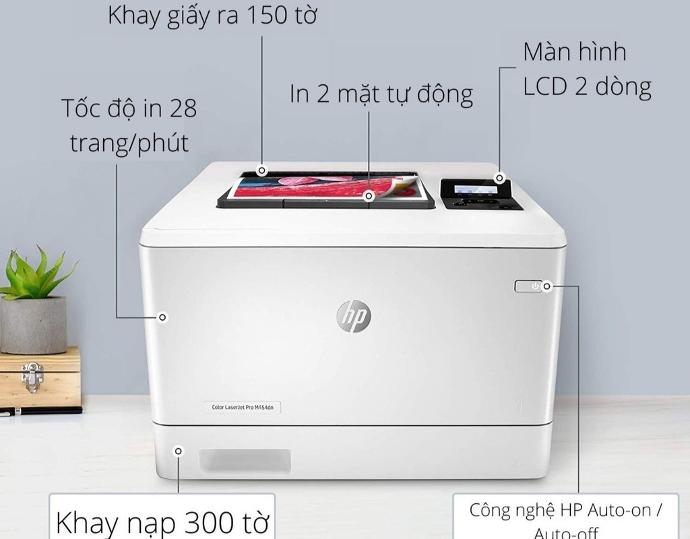 Máy n laser màu HP M454dn