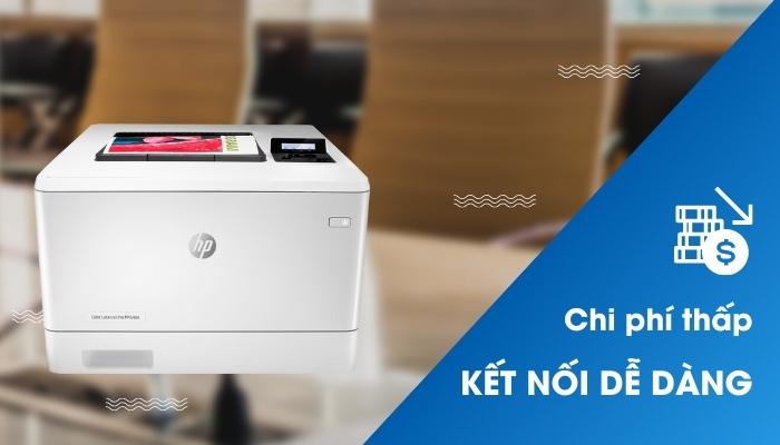 kết nối máy in laser màu HP M454dn