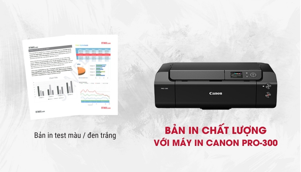 chất lượng máy in phun màu Canon Pro-300