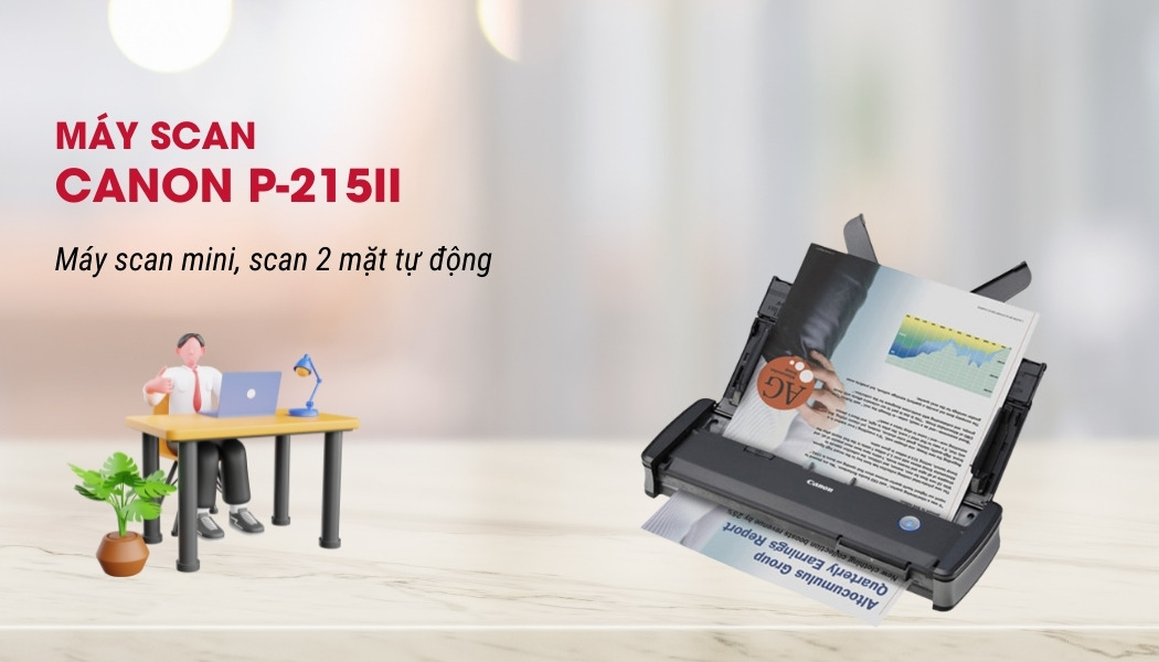 tổng quan máy scan Canon P-215II