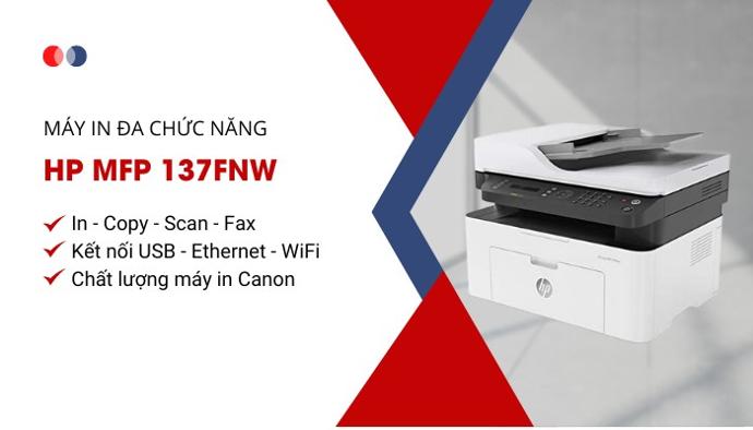 kết nối máy in đa chức năng HP MFP 137FNW