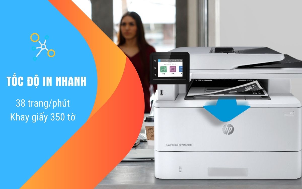 tốc độ máy in hp laserjet pro mfp m428fdn