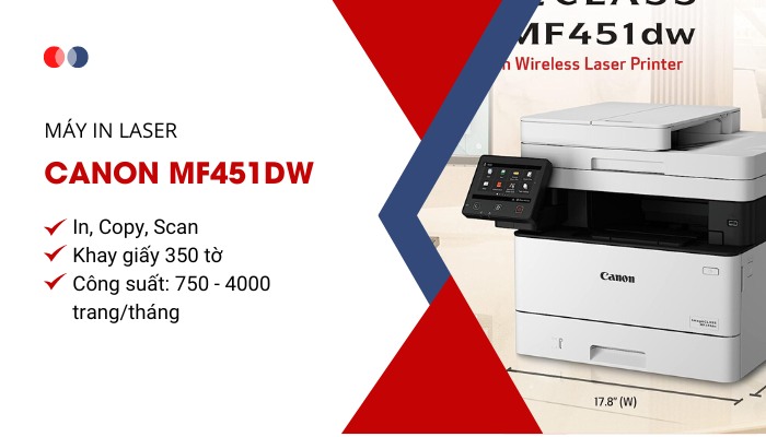 chức năng máy in Canon MF451Dw