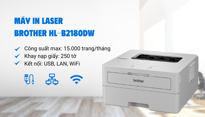 kết nối máy in laser Brother HL-b2180Dw kết nối máy in laser Brother HL-b2180Dw