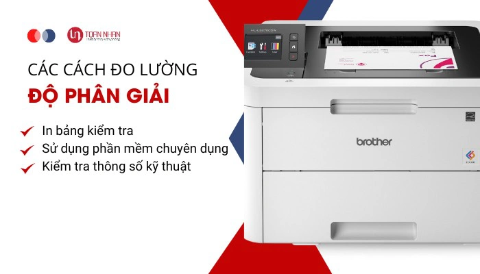 Cách đo lường độ phân giải trên máy in
